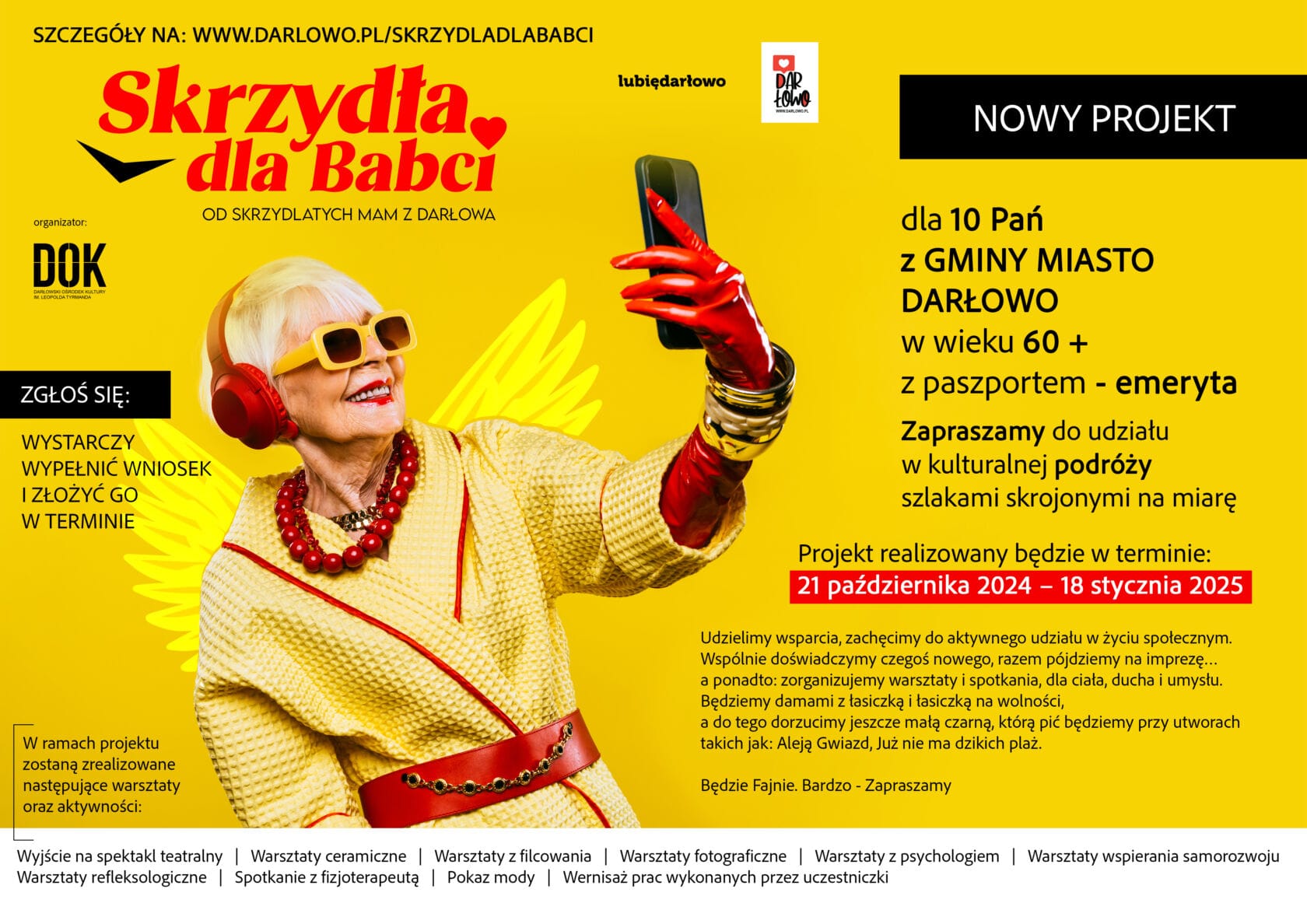 plakat skrzydŁa dla babci