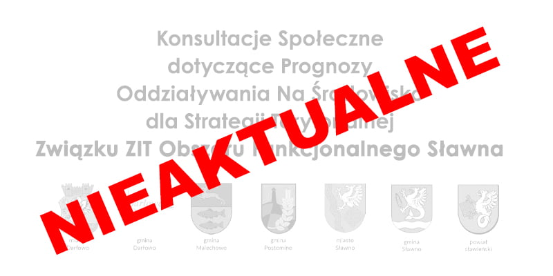 Informacja z napisem 'Nieaktualne' na tle grafik i tekstu