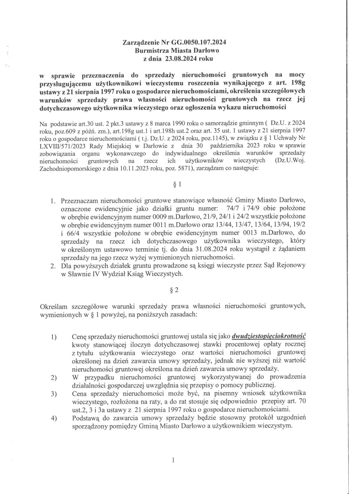 zarządzenie nr gg.0050.107.2024 page 0001